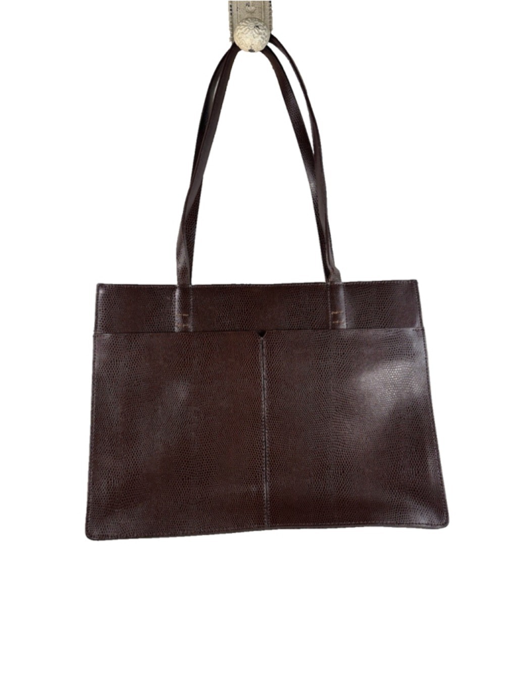 Vintage Alfani brown leather handbag